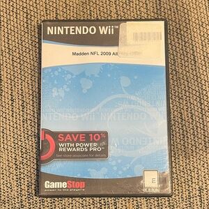Madden NFL 2009 All Play Nintendo Wii Game. Pre owned.